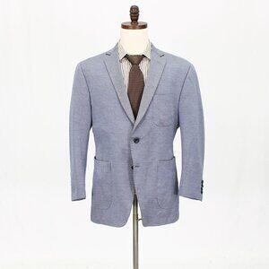 Bespoke 42S Gray Solid 2-Button Sport Coat Blazer Jacket G498